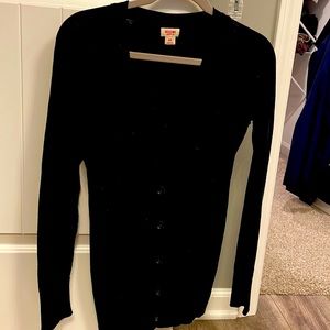 Women’s size small black cardigan. Fits tts. Barely worn